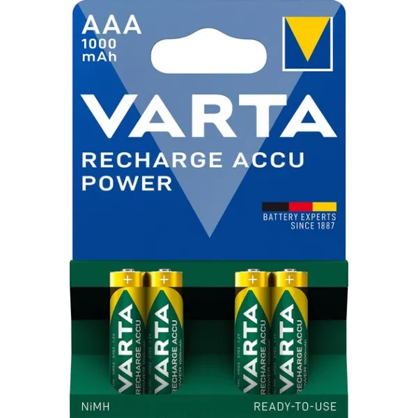 VARTA RECHARGEABLE ACCU 1000mAh Акумулятор AAA
