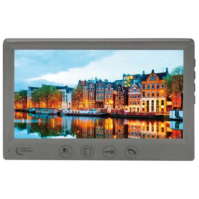 Light Vision AMSTERDAM FHD GRAY Відеодомофон