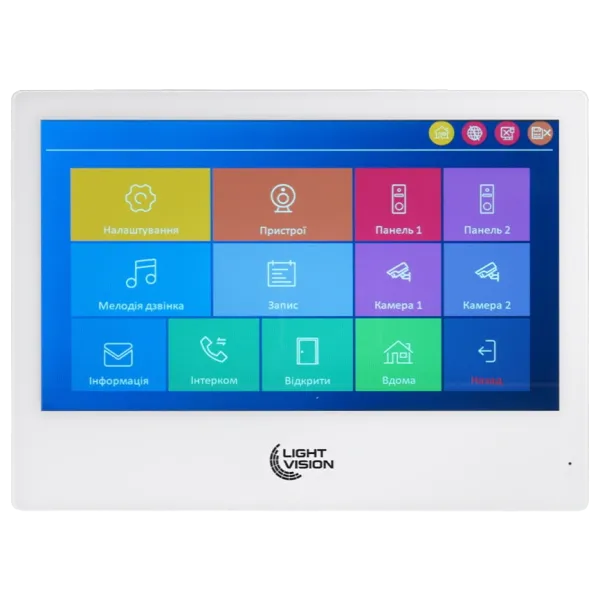 Light Vision SINGAPORE WiFi FHD WHITE (AI) 10" Відеодомофон