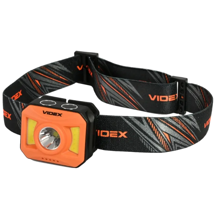 VIDEX VLF-H085-OR 400Lm 5000K Налобний світлодіодний ліхтарик
