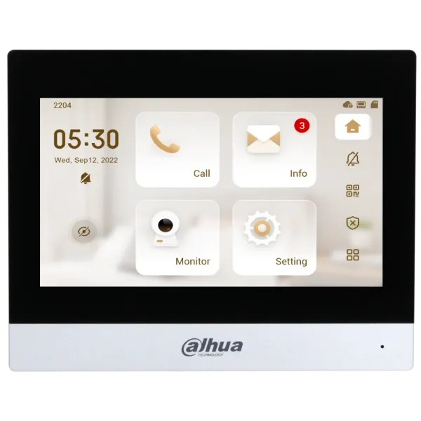 DHI-VTH8621KMS-WP 7" дюймів Wi-Fi Відеодомофон Dahua