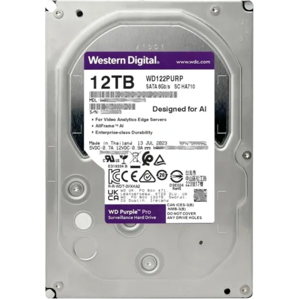 Western Digital WD122PURP 12Тб Жорсткий диск внутрішній