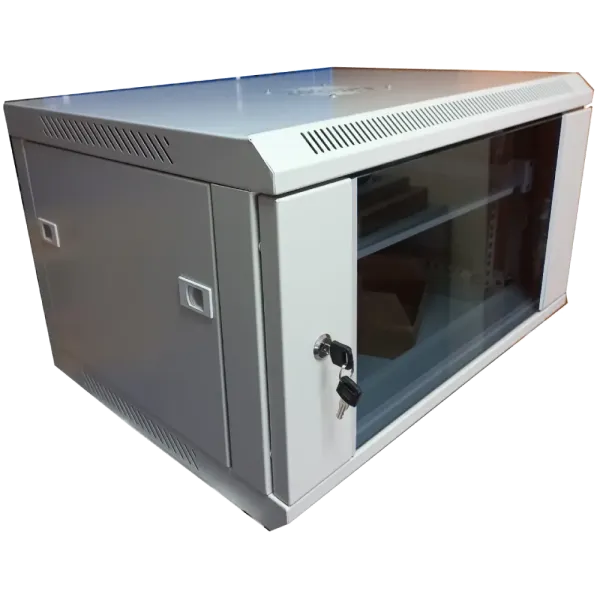 Hypernet WMNC-35-6U-FLAT-AC Шафа комутаційна настінна 6U 600x350 розбірна