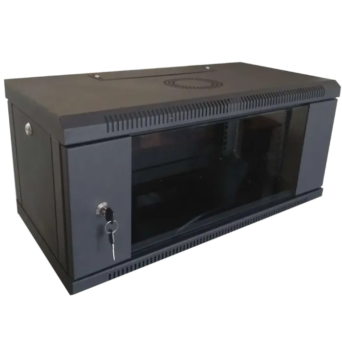 Hypernet WMNC-35-6U-FLAT-BLACK 6U 600x350 чорна Шафа коммутаційна