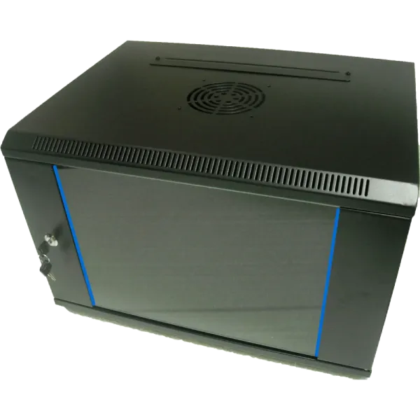 Hypernet WMNC66-6U-FLAT-AC Шафа комутаційна настінна 6U 600x600 розбірна