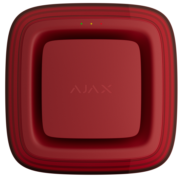 Бездротовий адресний пожежний оповіщувач світлозвуковий Ajax EN54 FireProtect (Sounder/VAD) "ПОЖЕЖА" Red (161309.279.RD1)