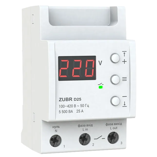 ZUBR D25 Реле напруги