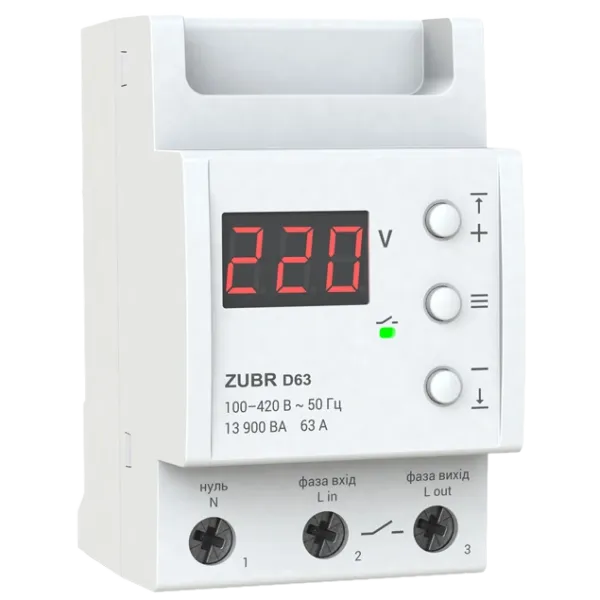 ZUBR D63 Реле напруги